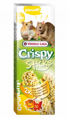 Crispy, палочки с попкорном и медом для хомяков и крыс / Versele-Laga (Бельгия)
