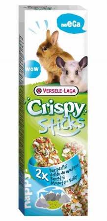 Crispy Mega, "Горная долина" палочки для кроликов и шиншилл / Versele-Laga (Бельгия)