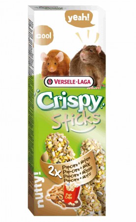 Crispy, палочки с попкорном и орехами для крыс и мышей / Versele-Laga (Бельгия)