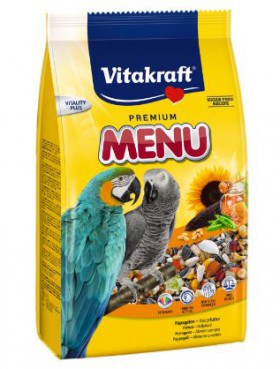 Premium Menu, основной корм для крупных попугаев / Vitakraft (Германия)