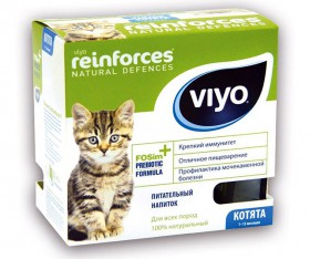 Viyo Reinforces Cat Kitten пребиотический напиток для котят / VIYO (Бельгия)