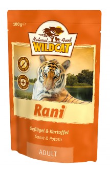 WildCat Rani, Рани, паучи для кошек, Утка, Фазан, Индейка и батат / Wolfsblut (Германия)