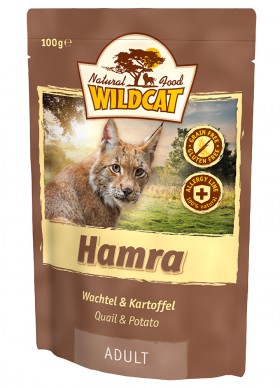 WildCat Hamra, Хамра, паучи для кошек, Перепелка и батат / Wolfsblut (Германия)