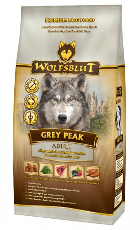 Wolfsblut Grey Peak ADULT, Седая вершина, корм для собак с Козлятиной / Wolfsblut (Германия)
