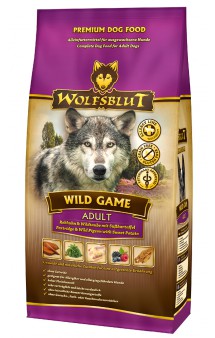 Wolfsblut Wild Game Adult, Дикая игра, корм для собак с Куропаткой, диким Голубем, Страусом и бататом / Wolfsblut (Германия)