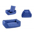 Лежак прямоугольный с подушкой, синий / Yami-Yami (Россия)