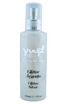 Fashion Glitter Silver, спрей с райским ароматом и блестками "Серебро" для сияния шерсти / Yuup! (Италия)