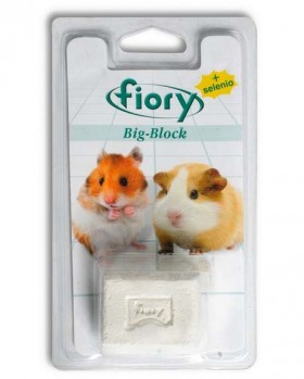 Big-Block, био-камень для грызунов, с Селеном, 55 г / fiory (Италия)
