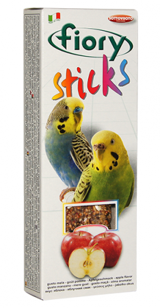 Sticks Pappagallini палочки для волнистых попугаев с Яблоком / fiory (Италия)