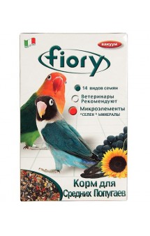 Parrocchetti African, корм для средних попугаев / fiory (Италия)