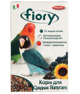 Parrocchetti African, корм для средних попугаев / fiory (Италия)