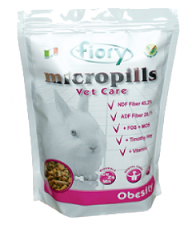 Micropills Vet Care Obesity, корм для карликовых кроликов с избыточным весом / fiory (Италия)