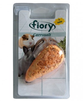 Carrosalt, Био-камень для грызунов, с солью, в виде моркови / fiory (Италия)