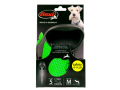 Limited Edition Neon Reflect, рулетка для собак, зеленая, трос, 5 м / flexi (Германия)