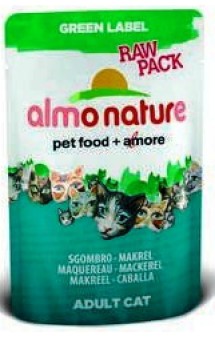 Green label Raw Pack Cat Mackerel / Almo Nature (Италия)