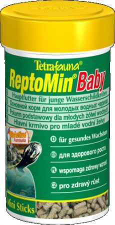 Tetrafauna ReptoMin Baby - корм для молоди водных черепах / Tetra (Германия)