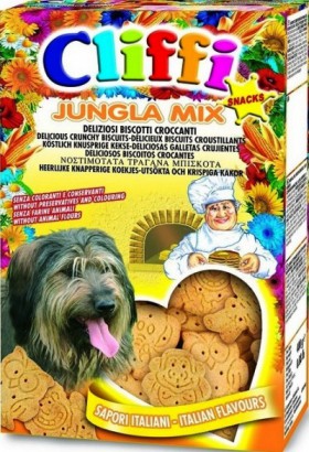 Хрустящее печенье для собак Jungla Mix / Cliffi (Италия)