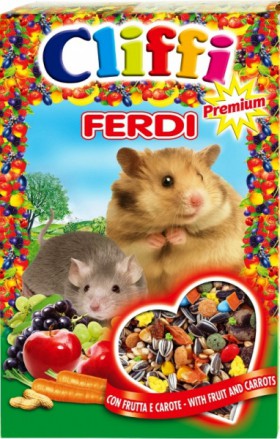 Ferdi Premium for Hamsters&Mice корм для хомяков и мышей с Фруктами и Морковью / Cliffi (Италия)