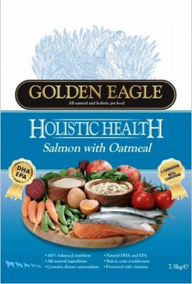 Golden Eagle Holistic Salmon & Oatmeal Formula 22/12,корм для собак с Лососем и Овсянкой / Golden Eagle Petfoods Co.Ltd (Великобритания)Golden Eagle Holistic Salmon & Oatmeal Formula 22/12
