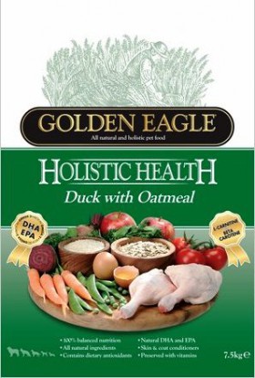 Golden Eagle Holistic Duck & Oatmeal Formula 22/13,корм для собак с Уткой и Овсянкой / Golden Eagle Petfoods Co.Ltd (Великобритания)