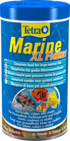 Tetra Marin Flakes XL - новая упаковка - корм для морских рыб / Tetra (Германия)